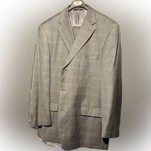 Men Grey Suit With Stripes